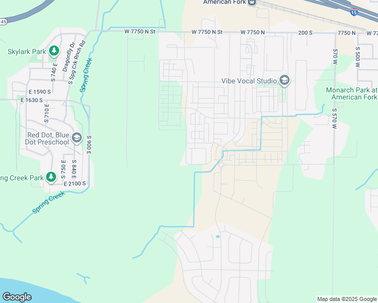 map of restaurants, bars, coffee shops, grocery stores, and more near 578 South 1080 West in American Fork