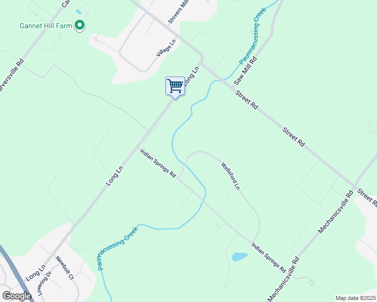 map of restaurants, bars, coffee shops, grocery stores, and more near 3685 Wellsford Lane in Doylestown
