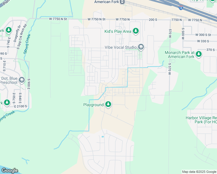 map of restaurants, bars, coffee shops, grocery stores, and more near 7328 North 6720 West in American Fork