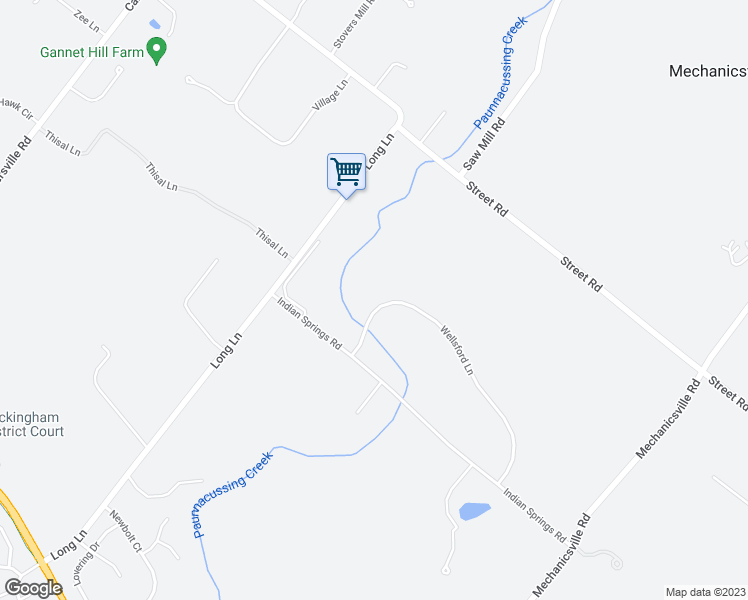 map of restaurants, bars, coffee shops, grocery stores, and more near 3685 Wellsford Lane in Doylestown