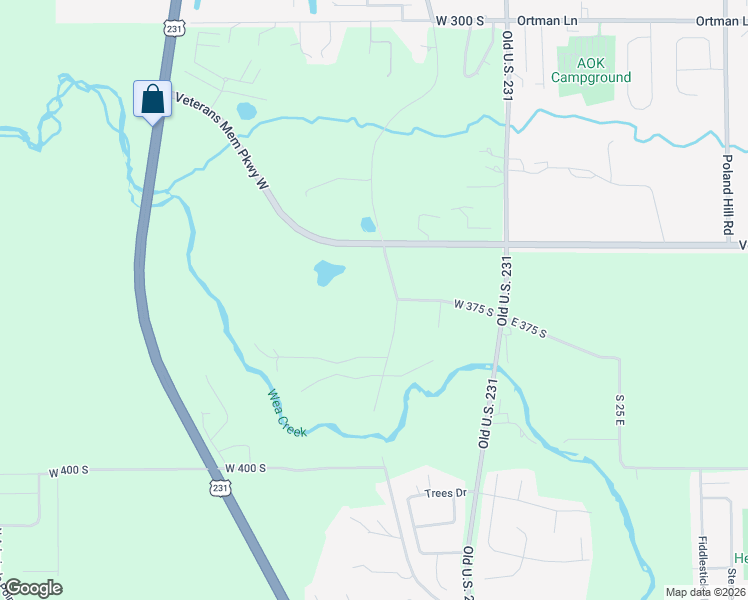map of restaurants, bars, coffee shops, grocery stores, and more near 3750 Old Romney Road in Lafayette