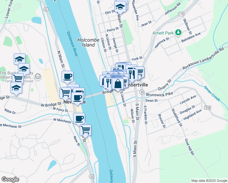 11 Bridge Street, Lambertville NJ Walk Score