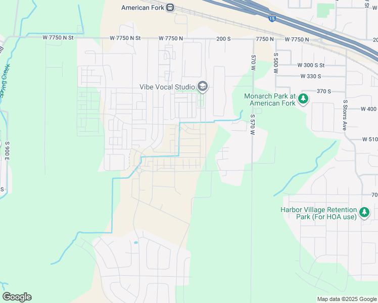 map of restaurants, bars, coffee shops, grocery stores, and more near 757 West 540 South in American Fork