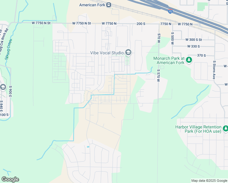 map of restaurants, bars, coffee shops, grocery stores, and more near 795 West 540 South in American Fork
