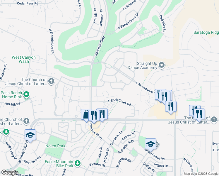 map of restaurants, bars, coffee shops, grocery stores, and more near 8251 Gullane Road in Lehi