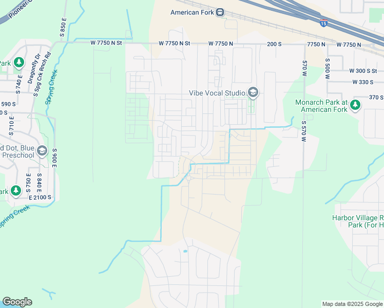 map of restaurants, bars, coffee shops, grocery stores, and more near 538 South 900 West in American Fork