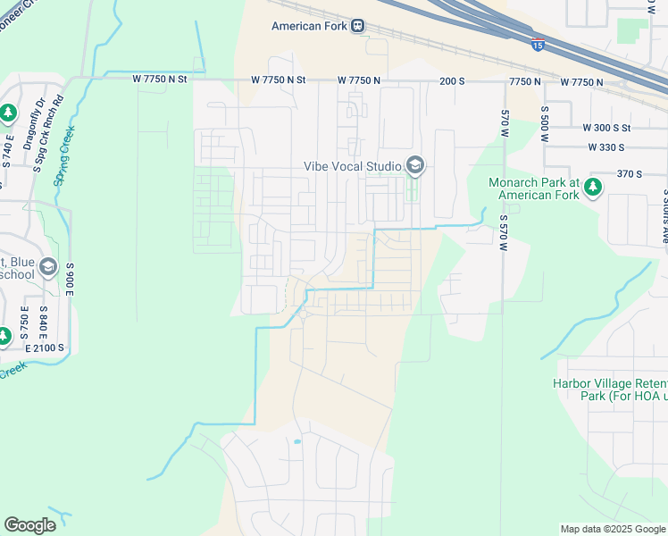 map of restaurants, bars, coffee shops, grocery stores, and more near 525 South 900 West in American Fork