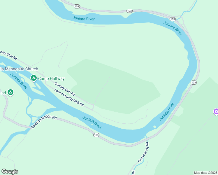 map of restaurants, bars, coffee shops, grocery stores, and more near 1 Country Club Road in Mount Union