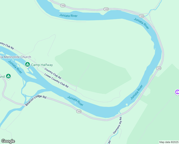map of restaurants, bars, coffee shops, grocery stores, and more near 1 Country Club Road in Mount Union