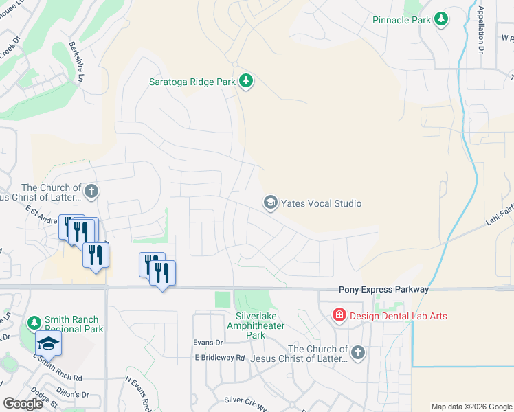 map of restaurants, bars, coffee shops, grocery stores, and more near 1626 Quailhill Road in Saratoga Springs