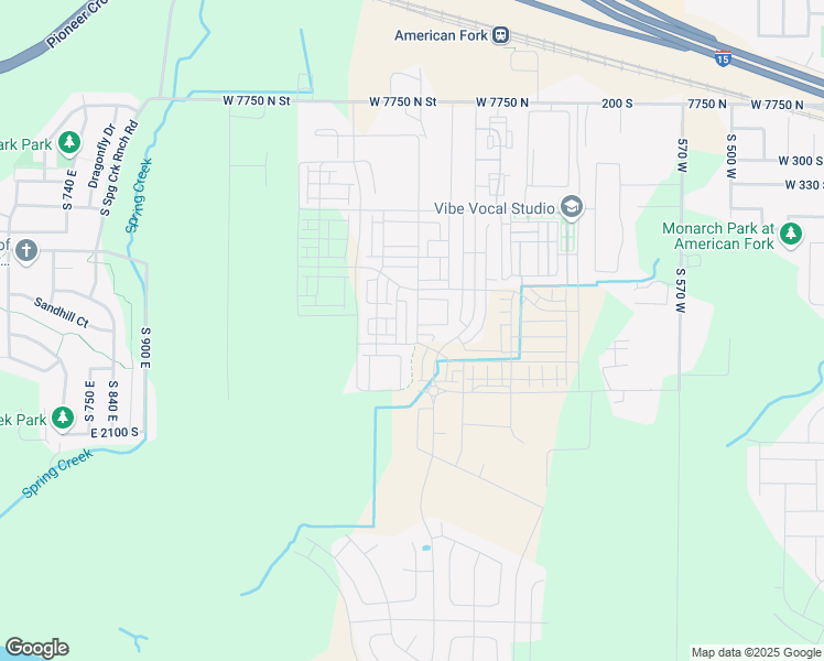 map of restaurants, bars, coffee shops, grocery stores, and more near 551 South 1020 West in American Fork