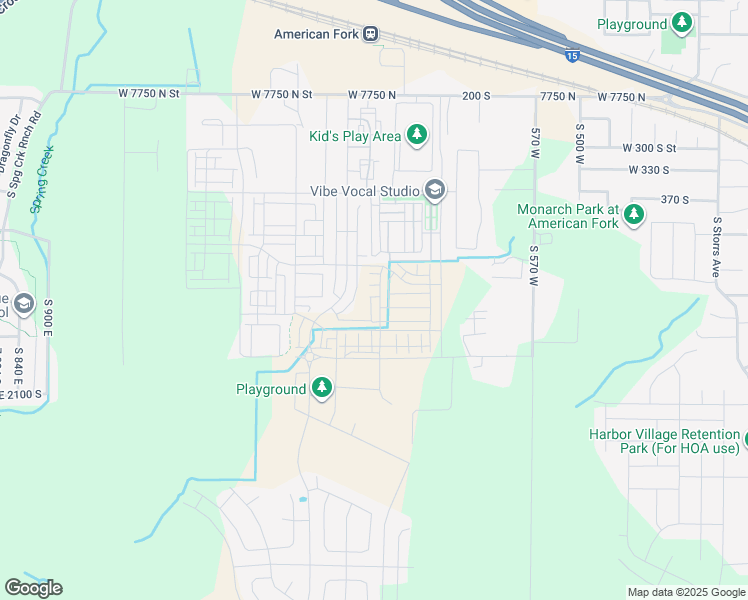 map of restaurants, bars, coffee shops, grocery stores, and more near 514 South 800 West in American Fork