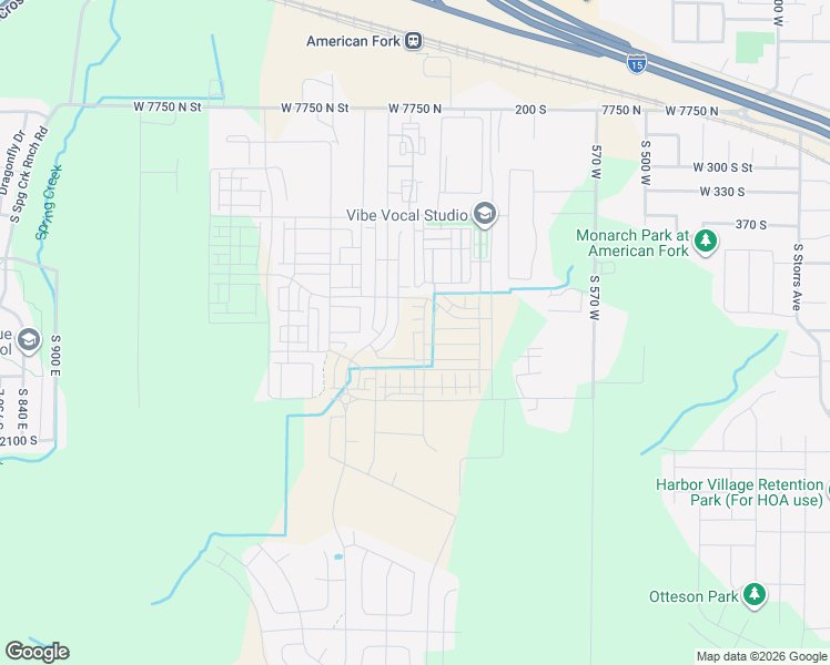 map of restaurants, bars, coffee shops, grocery stores, and more near 1147 West 510 South in Highland
