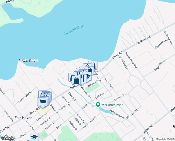 map of restaurants, bars, coffee shops, grocery stores, and more near 28A Gillespie Avenue in Fair Haven