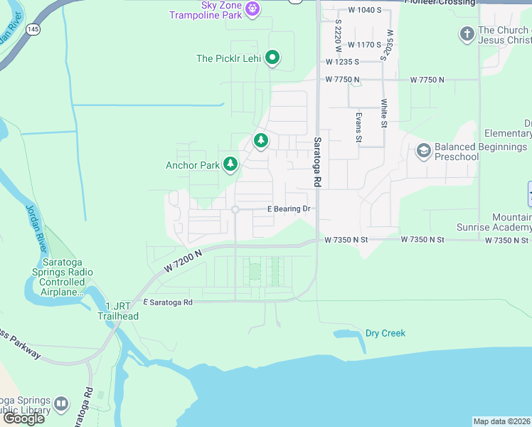 map of restaurants, bars, coffee shops, grocery stores, and more near 620 North 2375 West in Lehi