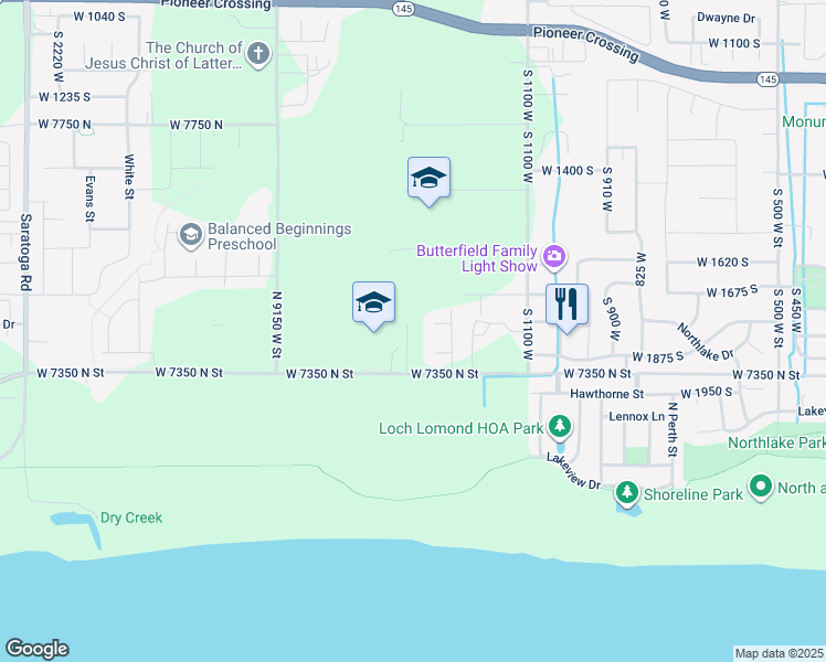 map of restaurants, bars, coffee shops, grocery stores, and more near 218 North Husker Lane in Saratoga Springs