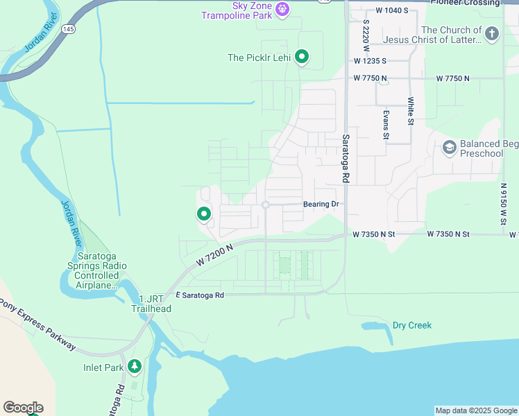 map of restaurants, bars, coffee shops, grocery stores, and more near 900 East in Saratoga Springs
