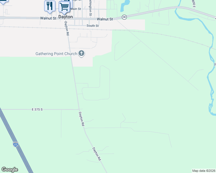 map of restaurants, bars, coffee shops, grocery stores, and more near 7577 Adams Road in Lafayette