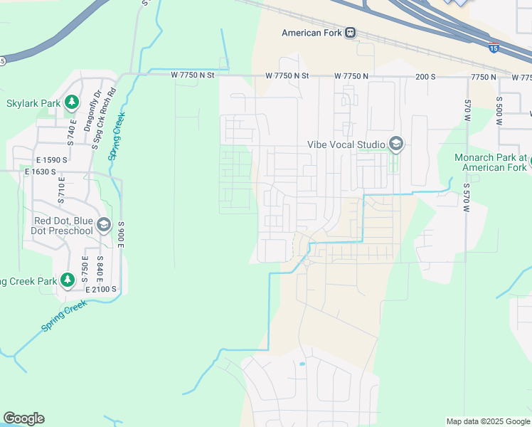 map of restaurants, bars, coffee shops, grocery stores, and more near 1072 West 530 South in American Fork