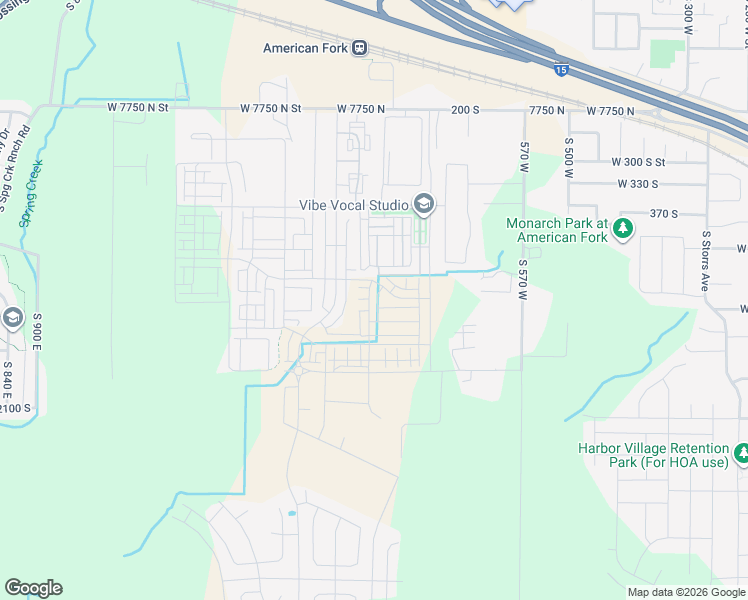 map of restaurants, bars, coffee shops, grocery stores, and more near 499 South 800 West in American Fork