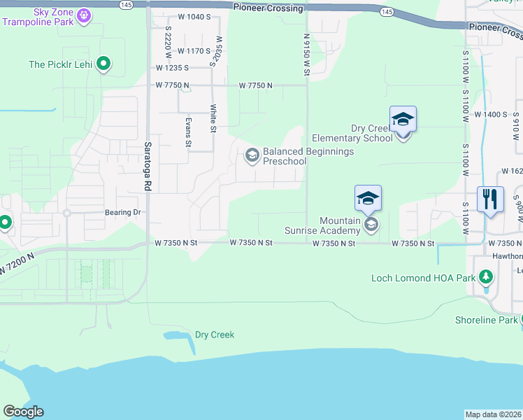 map of restaurants, bars, coffee shops, grocery stores, and more near 1538 Livi Lane in Saratoga Springs