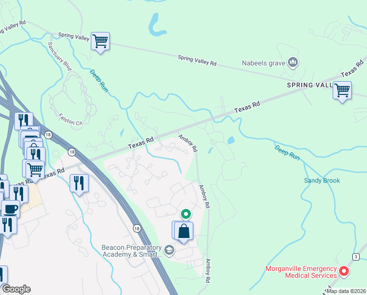 map of restaurants, bars, coffee shops, grocery stores, and more near 35 Culford Place in Marlboro