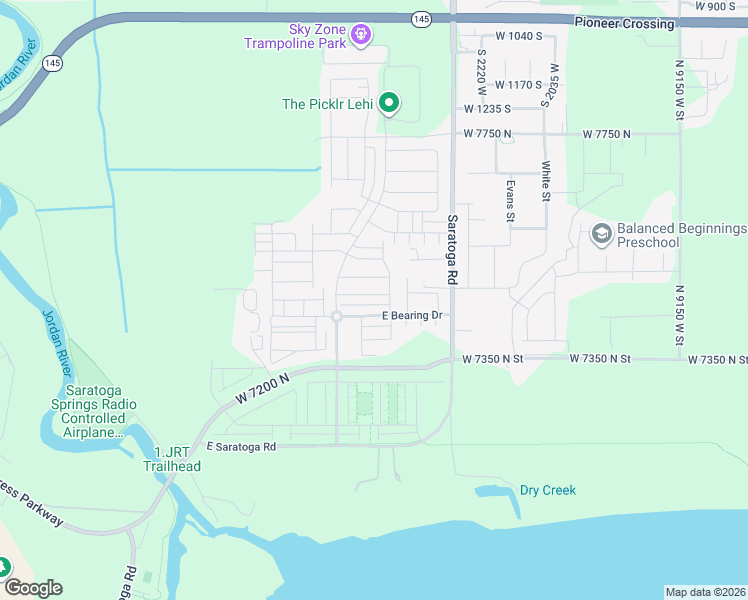 map of restaurants, bars, coffee shops, grocery stores, and more near 1097 Waterway Lane in Saratoga Springs