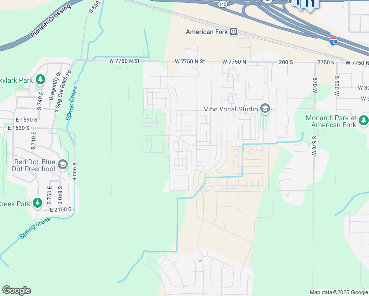 map of restaurants, bars, coffee shops, grocery stores, and more near 509 South 1040 West in American Fork