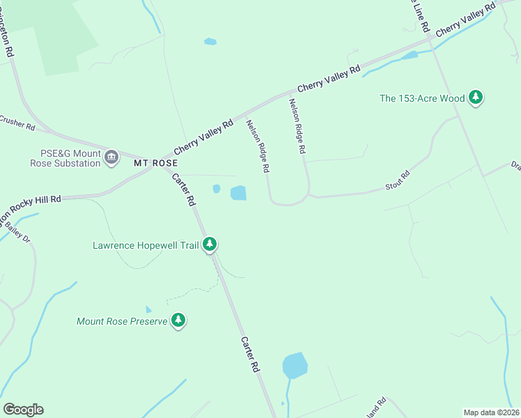 map of restaurants, bars, coffee shops, grocery stores, and more near 23 Nelson Ridge Road in Princeton