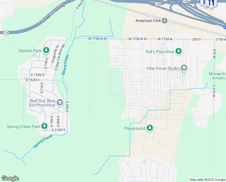 map of restaurants, bars, coffee shops, grocery stores, and more near 506 South 1140 West in American Fork