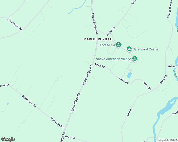 map of restaurants, bars, coffee shops, grocery stores, and more near 4086 Upper Ridge Road in Pennsburg