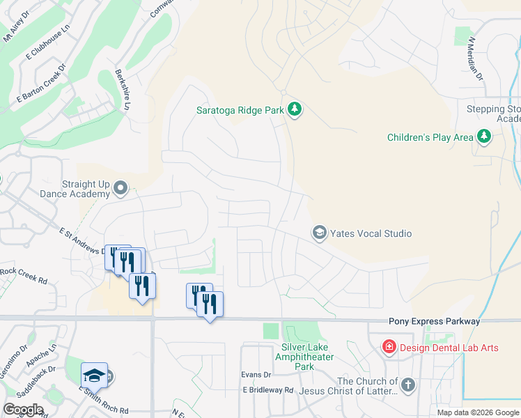 map of restaurants, bars, coffee shops, grocery stores, and more near 293 Eaglewood Drive in Saratoga Springs