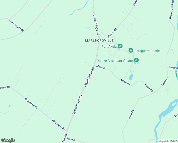 map of restaurants, bars, coffee shops, grocery stores, and more near 4086 Upper Ridge Road in Pennsburg