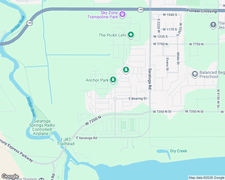 map of restaurants, bars, coffee shops, grocery stores, and more near 278 Portside Lane in Eagle Mountain