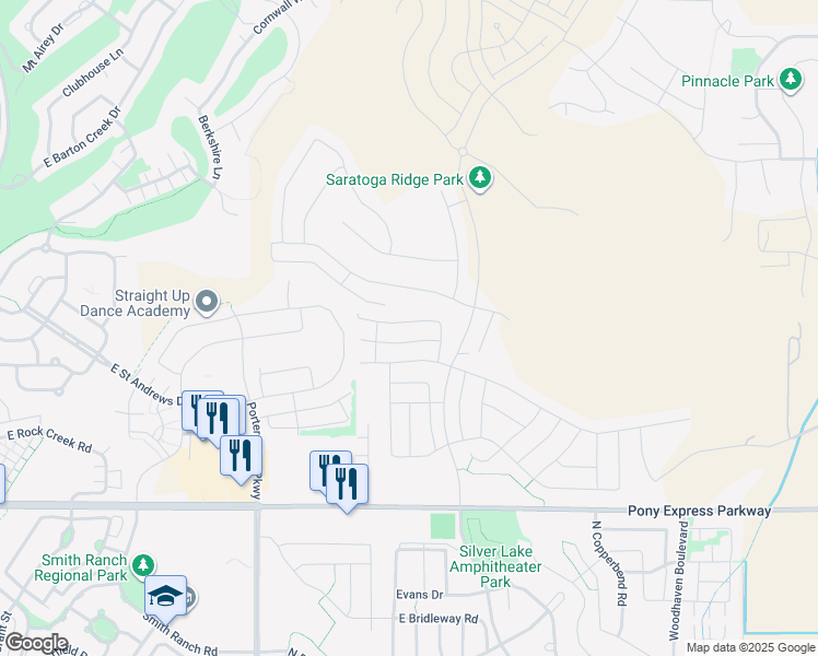 map of restaurants, bars, coffee shops, grocery stores, and more near 1773 Eaglewood Drive in Saratoga Springs