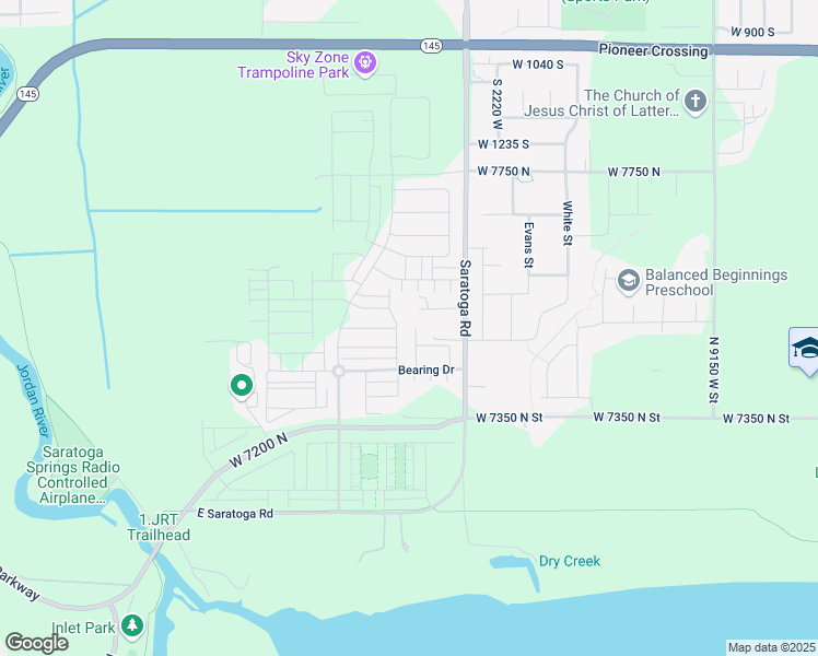 map of restaurants, bars, coffee shops, grocery stores, and more near 291 Pier Lane in Lehi