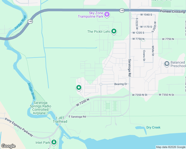 map of restaurants, bars, coffee shops, grocery stores, and more near 978 Drifter Lane in Saratoga Springs