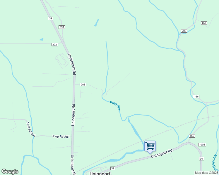 map of restaurants, bars, coffee shops, grocery stores, and more near 8023 Township Road 205 in Bloomingdale