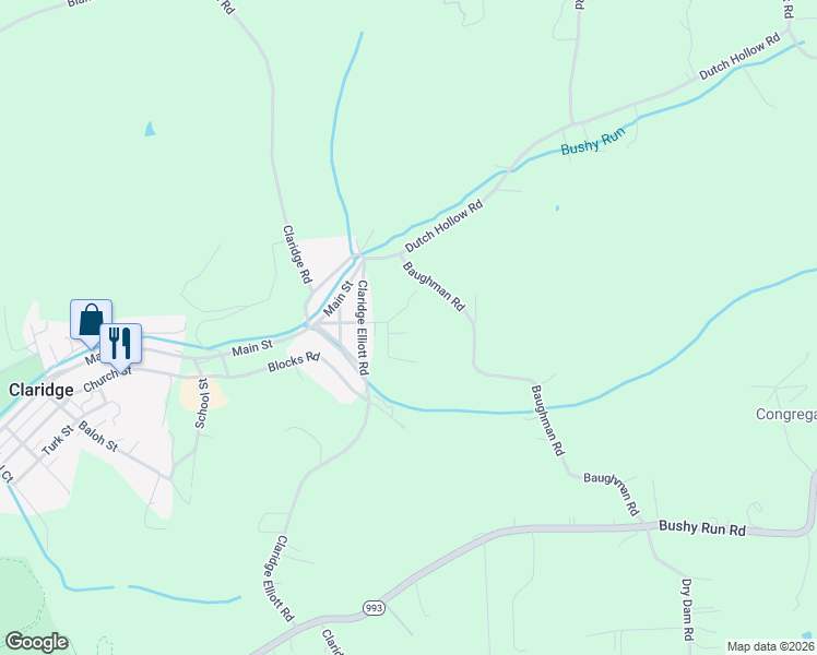 map of restaurants, bars, coffee shops, grocery stores, and more near 3305 Constitution Dr in Claridge