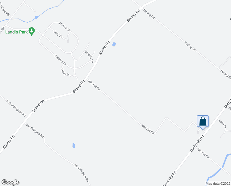 map of restaurants, bars, coffee shops, grocery stores, and more near 5800 Silo Hill Road in Doylestown