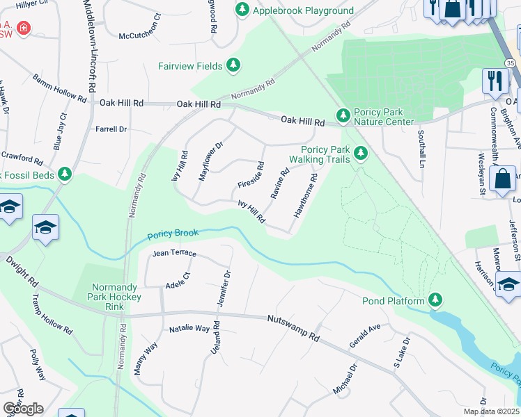 map of restaurants, bars, coffee shops, grocery stores, and more near 48 Ravine Road in Red Bank