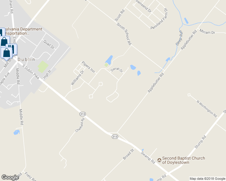 map of restaurants, bars, coffee shops, grocery stores, and more near 342 West Armstrong Drive in Fountainville