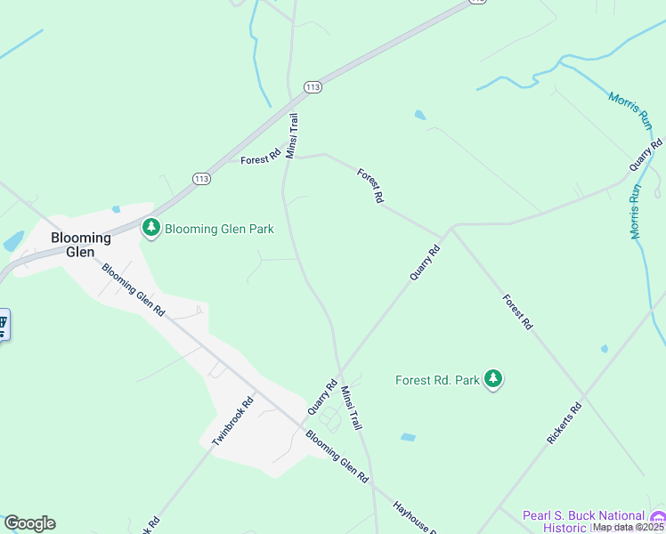 map of restaurants, bars, coffee shops, grocery stores, and more near 831 Minsi Trail in Perkasie