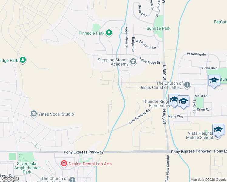 map of restaurants, bars, coffee shops, grocery stores, and more near 1109 West Evans Lane in Saratoga Springs