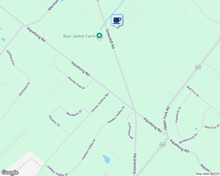 map of restaurants, bars, coffee shops, grocery stores, and more near 6187 Honey Hollow Road in Doylestown