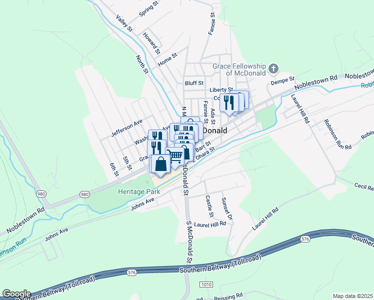 99 South McDonald Street, McDonald PA Walk Score