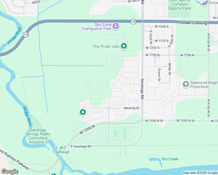 map of restaurants, bars, coffee shops, grocery stores, and more near 1034 Jack Drive in Saratoga Springs