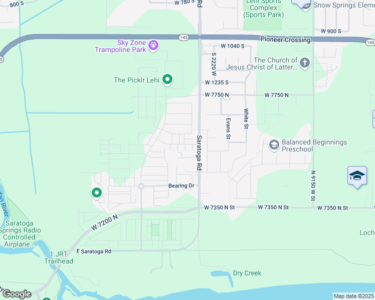map of restaurants, bars, coffee shops, grocery stores, and more near 364 Navigator Court in Saratoga Springs