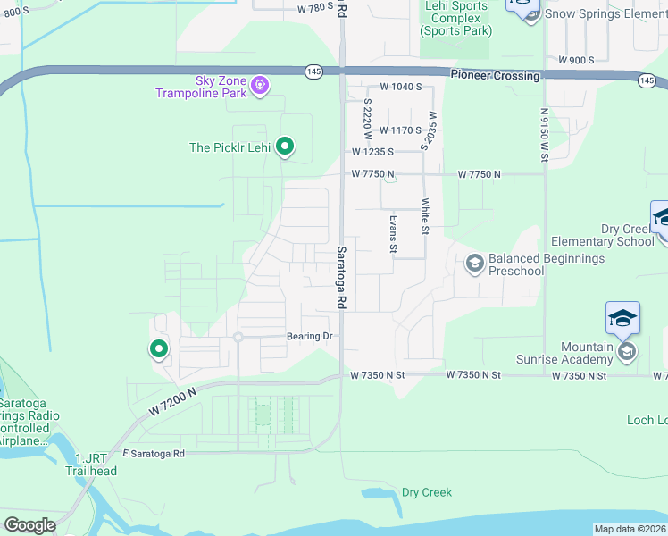 map of restaurants, bars, coffee shops, grocery stores, and more near 368 Masthead Ct in Saratoga Springs