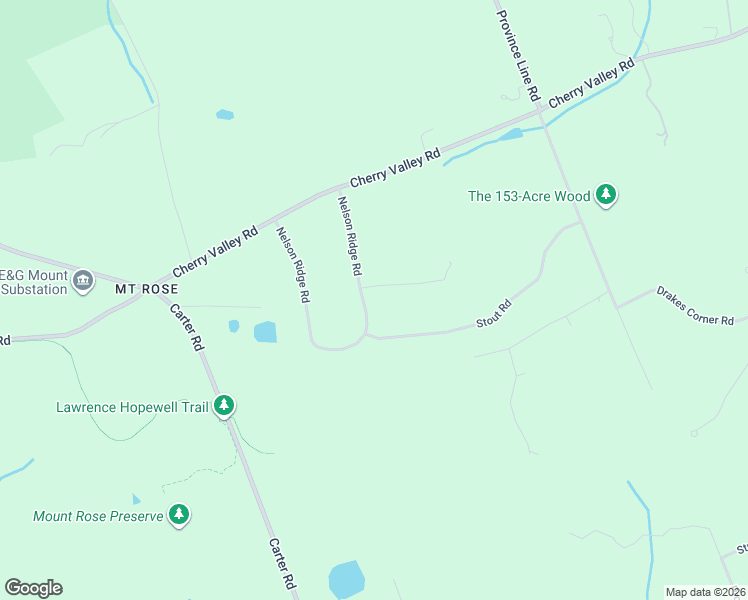 map of restaurants, bars, coffee shops, grocery stores, and more near 3 Cotswald Lane in Princeton